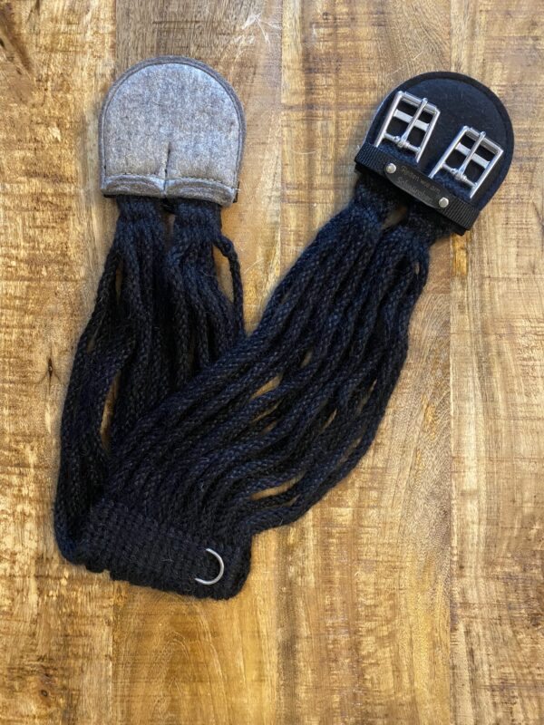 Kurzgurt Mohair Schwarz – Bild 2