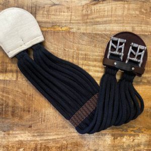 Kurzgurt Baumwolle Schwarz/ Braun 65cm /12cm