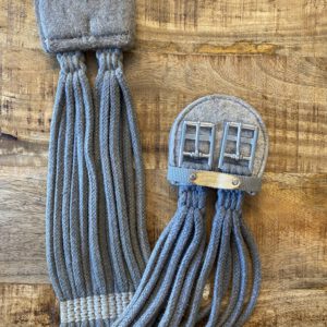 SALE Baumwollkurzgurt Grau 72,5cm /11cm