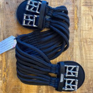 Kurzgurt Baumwolle Schwarz/Federschnallen 67,5cm /12cm