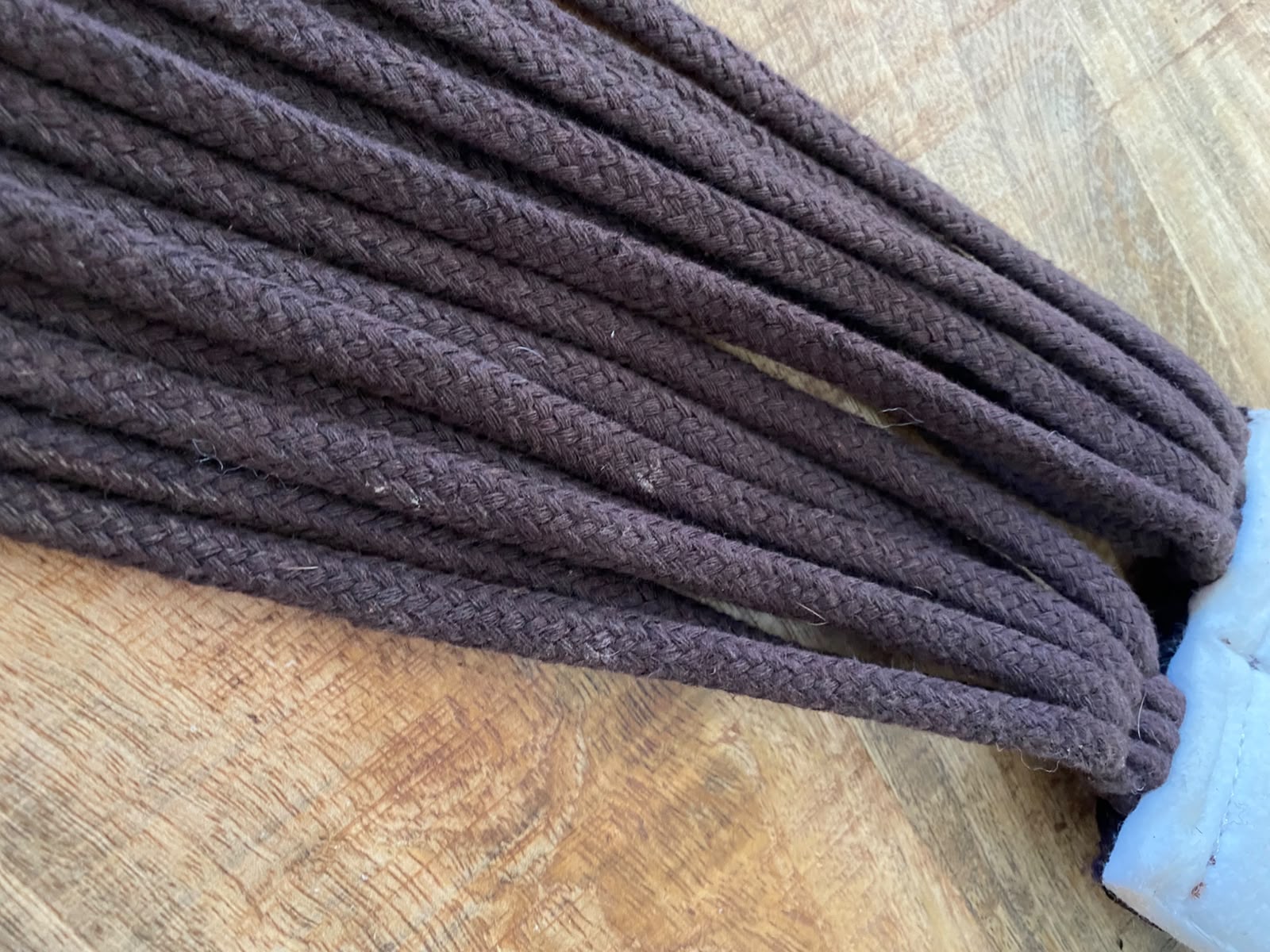 Kurzgurt Baumwolle Braun/ Edelstahlschnallen 82,5cm/ 12cm -gebraucht- – Bild 3